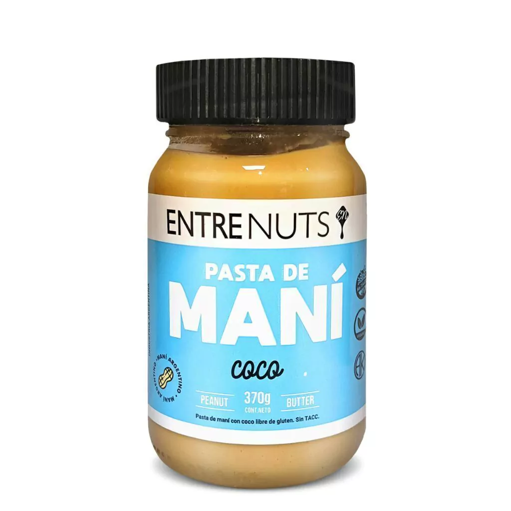 Pasta De Mani "entre Nuts" Coco X 370 Gr