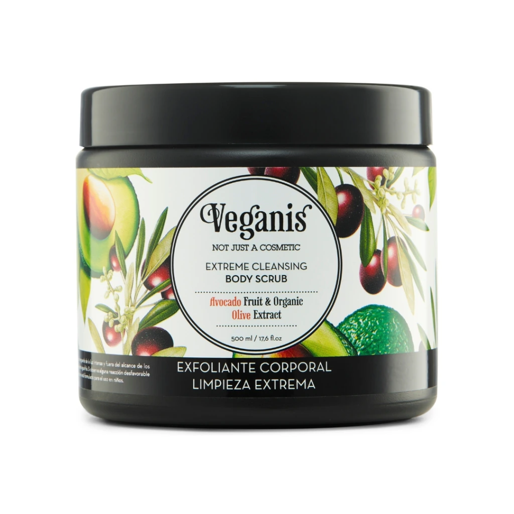 Exfoliante Corporal "Veganis" Limpieza Extrema Palta Y Oliva x 500 Ml