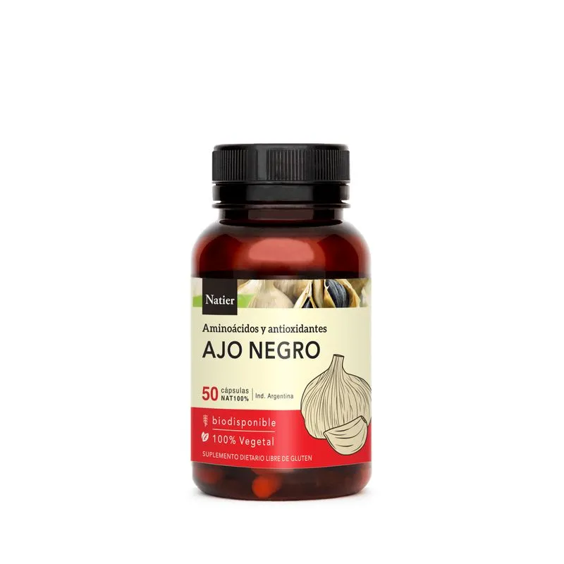 Suplemento Dietario "natier" Ajo Negro Aminoacidos 50 Und