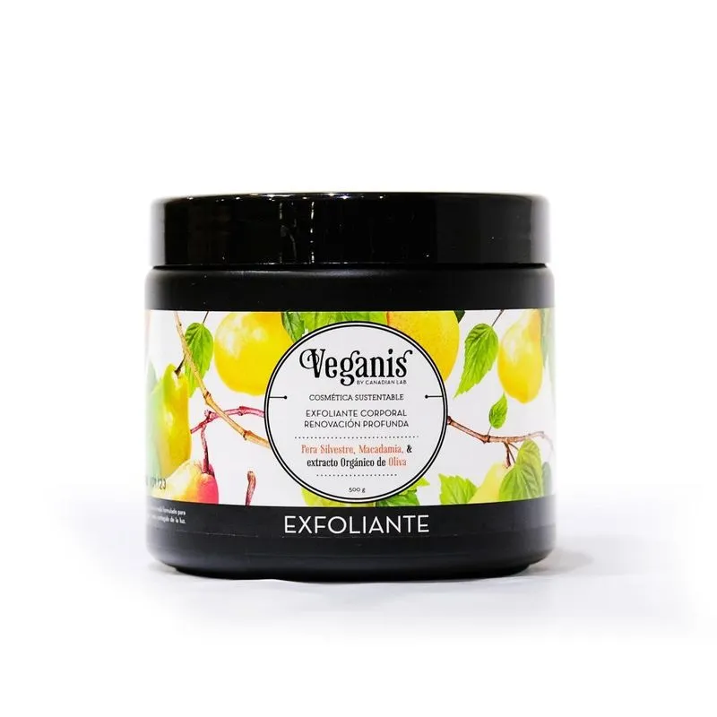 Exfoliante Corporal Renovación Profunda "Veganis" Pera Silvestre y Macadamia x 500 Ml