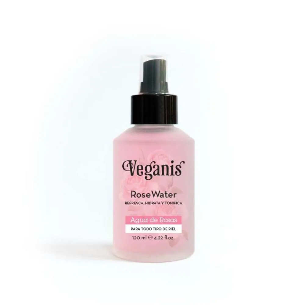 Agua De Rosas "Veganis" Para Todo Tipo De Piel x 120 Ml