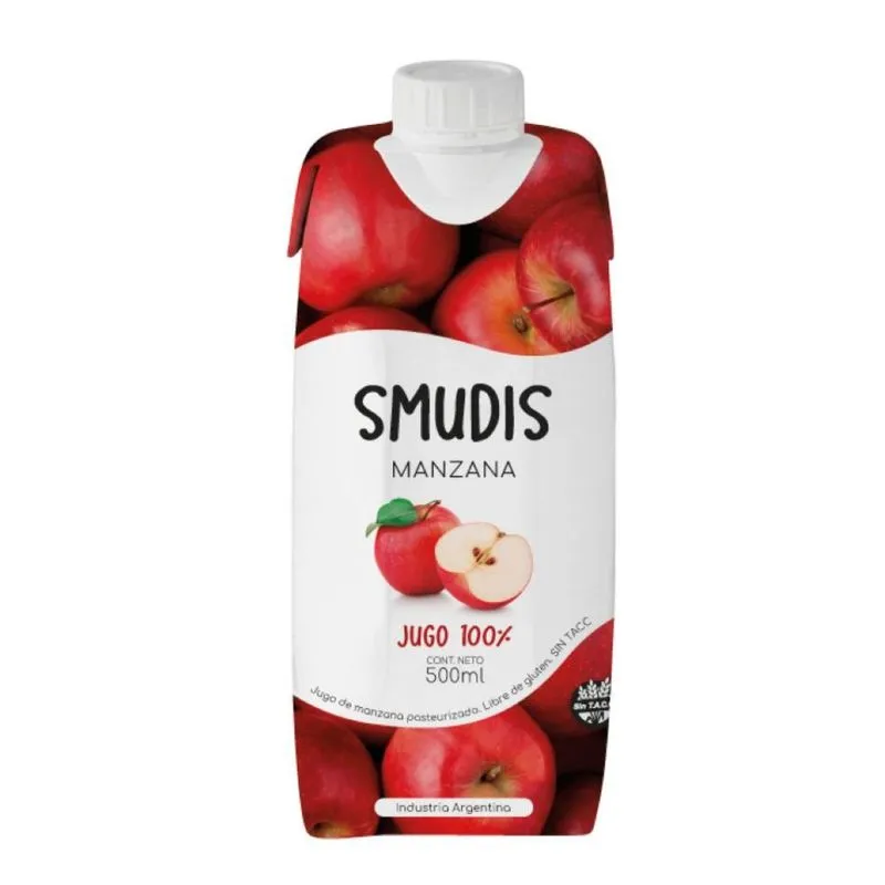 Jugo Manzana"smudis" 100% Natural 500 Ml
