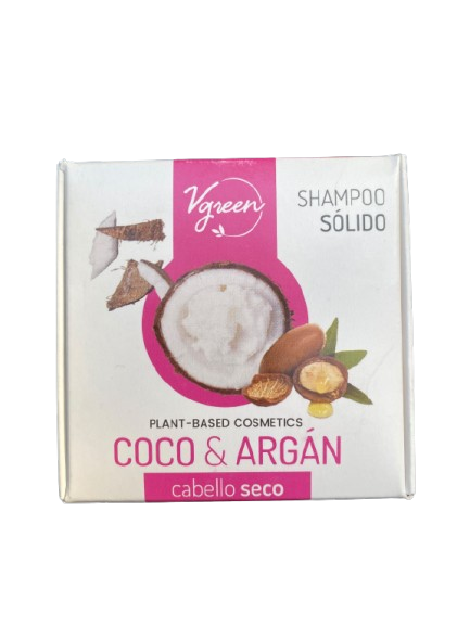 Shampoo Solido Vgreen Coco Y Argan X 60 Gr