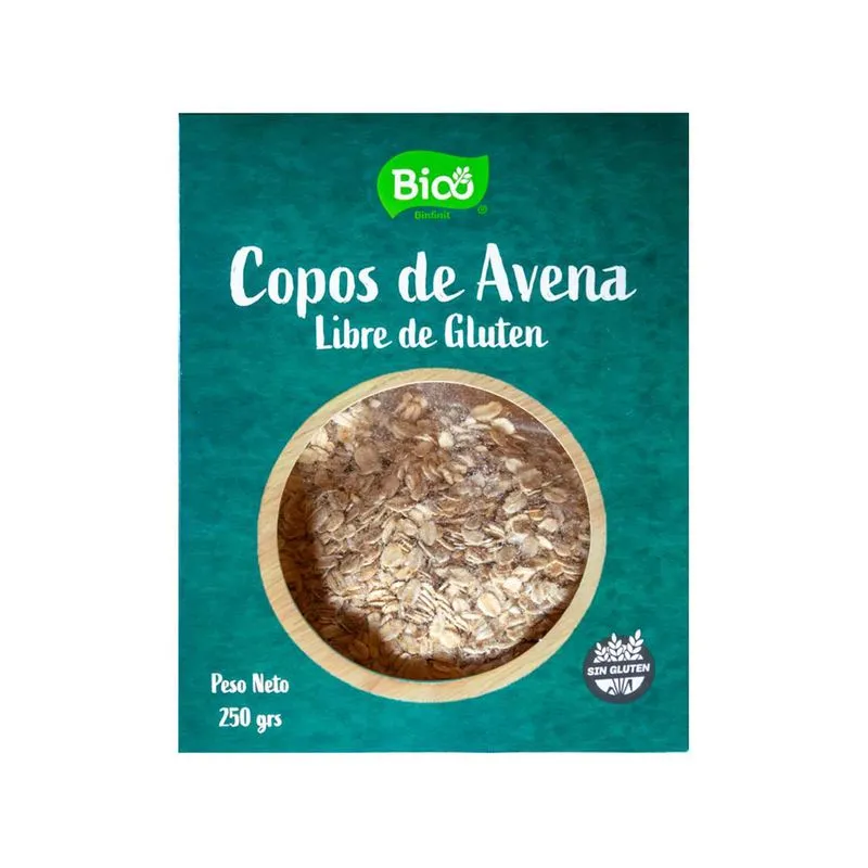 Copos De Avena " Binfinit" Bico 250 Gr