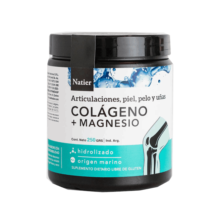 Colageno + Magnesio "natier" En Polvo 250 Gr