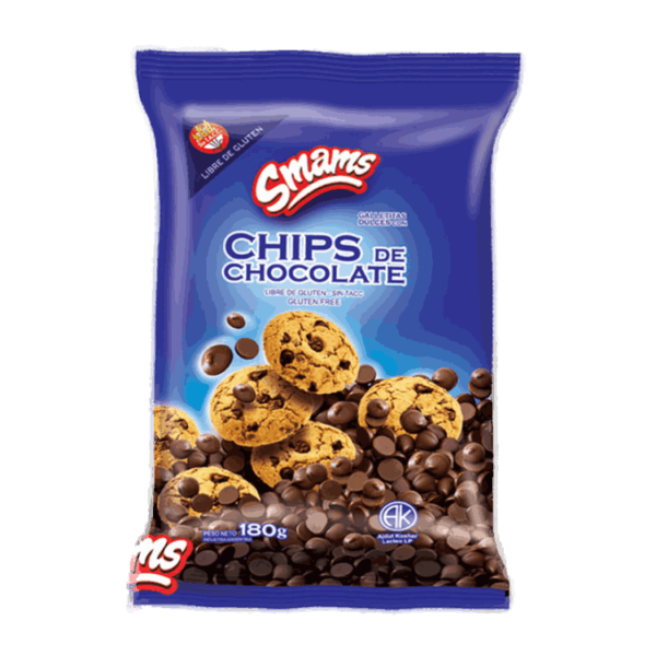 CHIPS DE CHOCOLATE "SMAMS" CHOCOLATE CHIP COOKIES GLUTEN FREE 150 GR