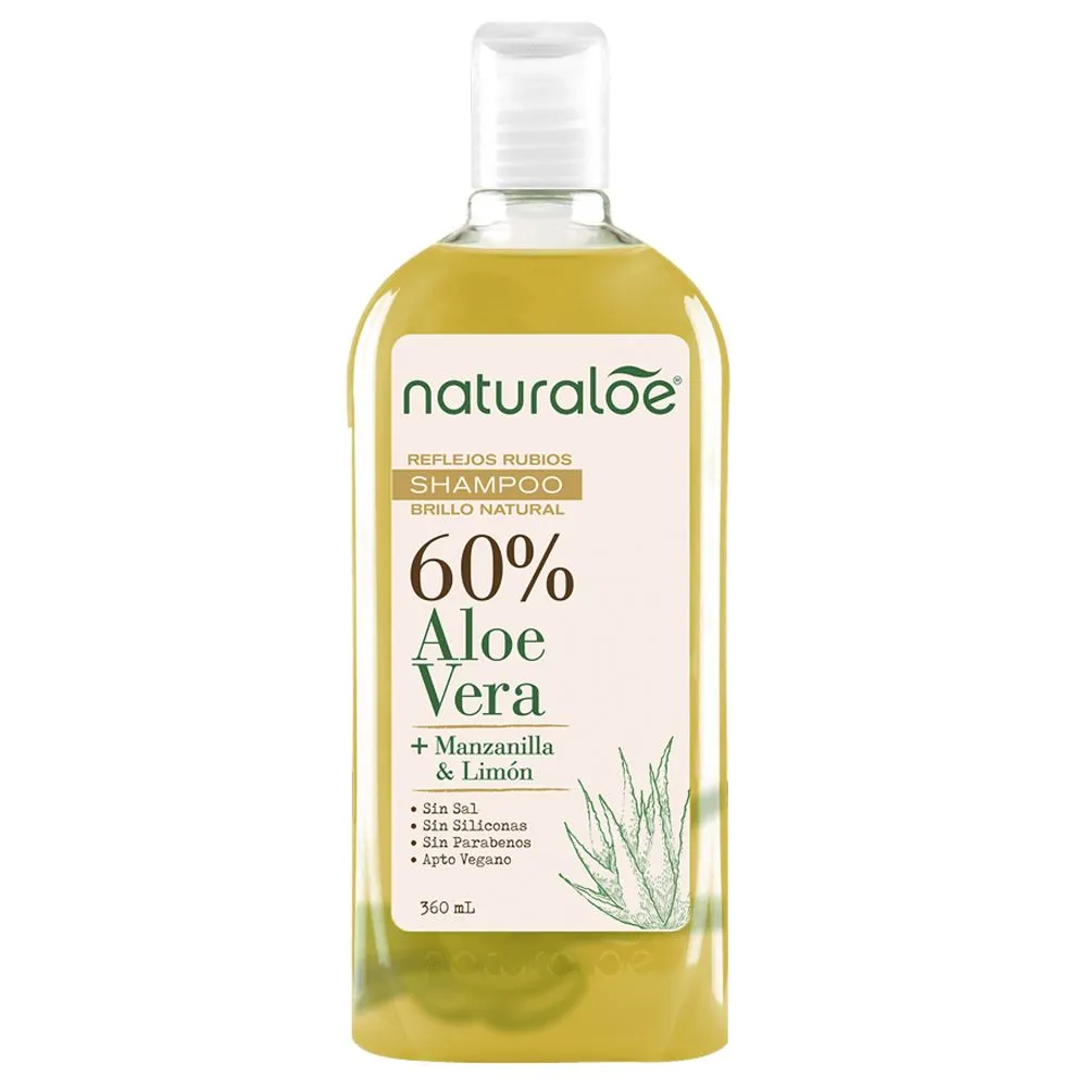Shampoo Reflejos Rubios "naturaloe" Manzanilla + Limon