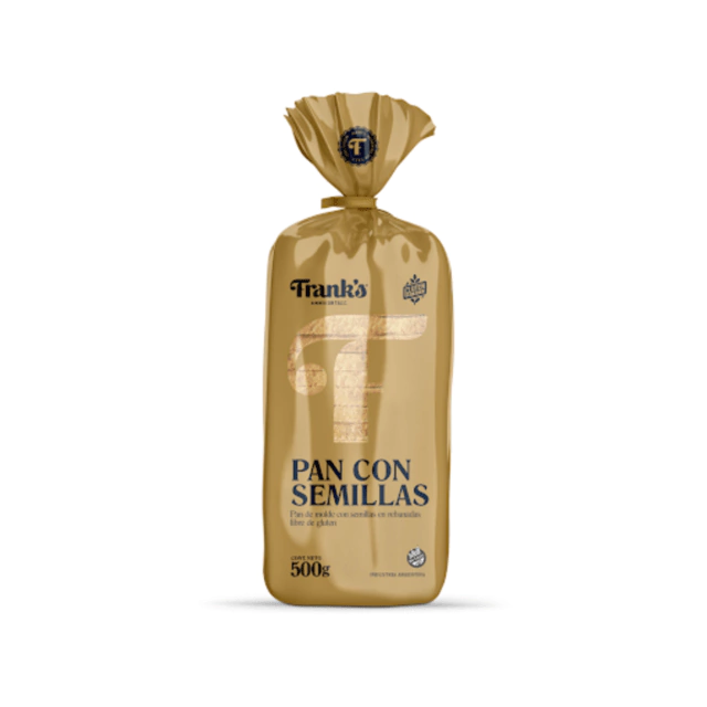 Pan De Molde "franks" Con Semillas 500 Gr