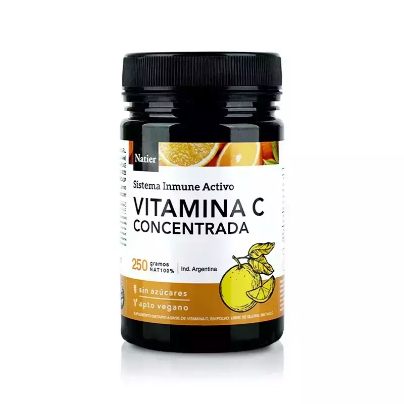 Vitamina C Concentrada "natier" 250 Gr En Polvo
