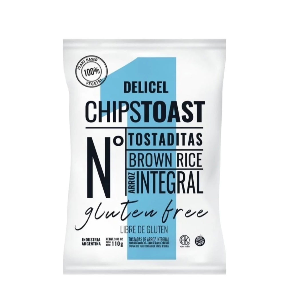 Tostadas "delicel" Arroz Integral X 110 Gr