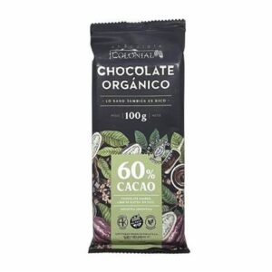 CHOCOLATE ORGANICO ¨COLONIAL¨ 60 % CACAO 100 GR