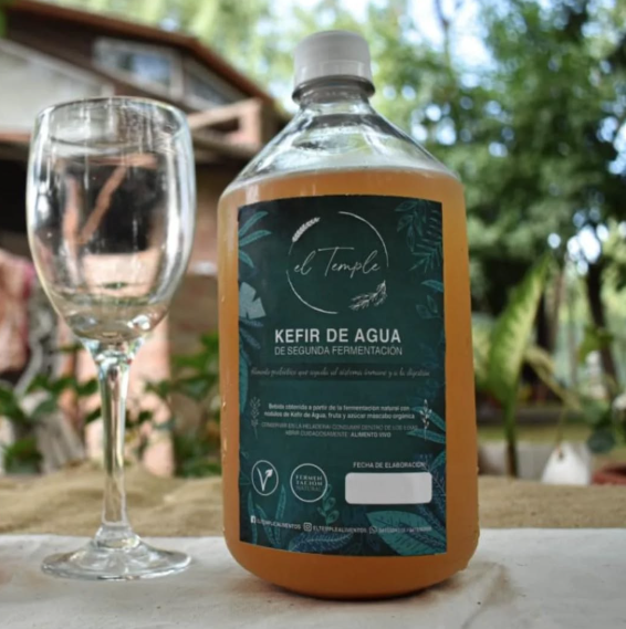 Kefir De Agua "el Temple" De Segunda Fermentacion X 500 Ml