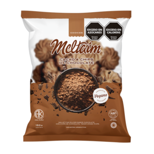 GALLETITAS DULCES ¨MELTAIM¨ CACAO Y CHIPS DE CHOCOLATE. 150 GR