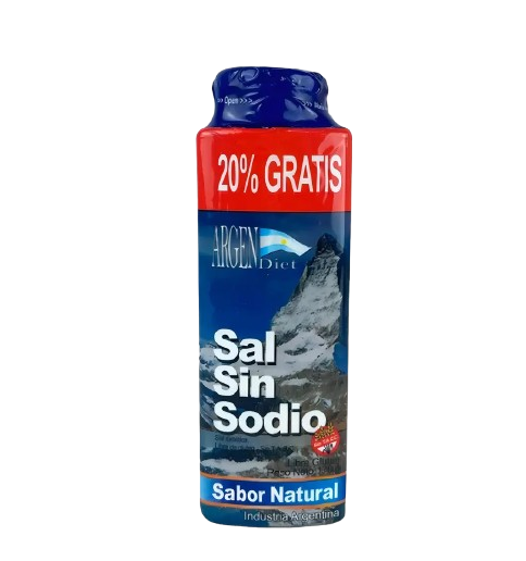 SAL SIN SODIO "ARGENDIET" SABOR NATURAL X 170 GR