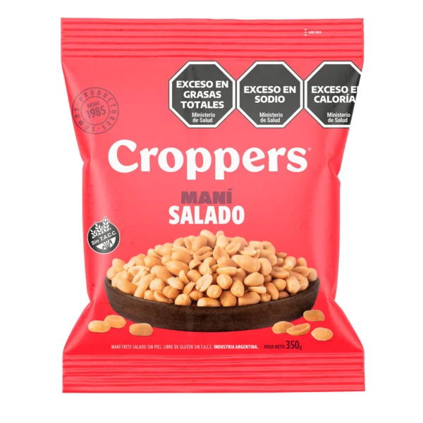 MANI SALADO ¨CROPPERS¨ 350 GR