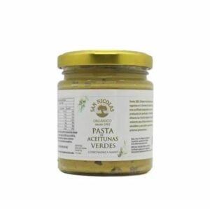 PASTA DE ACEITUNAS VERDES ¨SAN NICOLAS¨ ORGANICO 380 GR