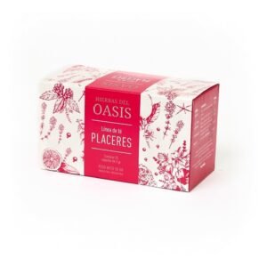 TE SABORIZADO ¨HIERBAS DE EL OASIS¨ PLACERES ROSA. 25 SAQ