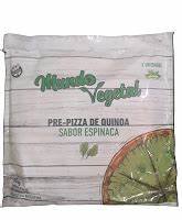 PRE PIZZA DE QUINOA ¨MUNDO VEGETAL¨SABOR ESPINACA . 2 UND