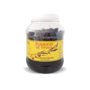 ACEITUNAS NEGRAS ¨RODRIGO DE VIVAR¨ TIPO GRIEGO. 1 KG