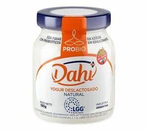 YOGURT ¨DAHI¨ DESLACTOSADO PROBIO, NATURAL  X 190 GR