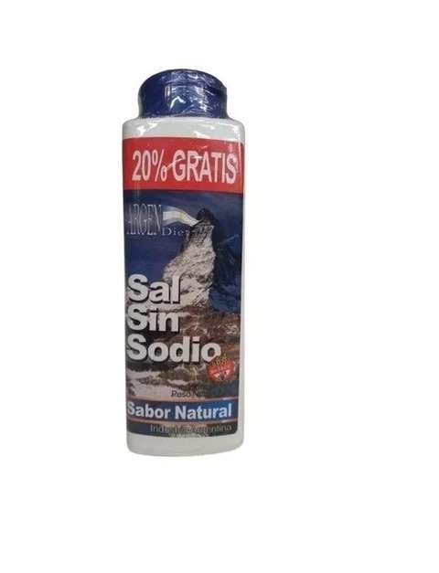 SAL SIN SODIO "ARGENDIET" SABOR NATURAL X 170 GR