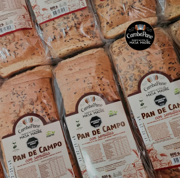 Pan De Campo De Masa Madre "camba Pane" Con Semillas X 800g