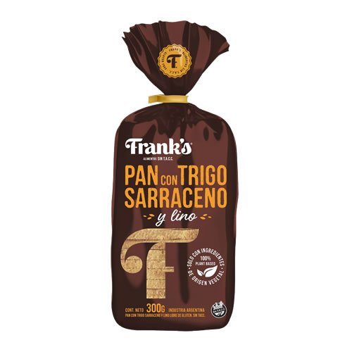 Pan De Molde "franks" Con Trigo Sarraceno Y Lino Sin Tacc X 300g