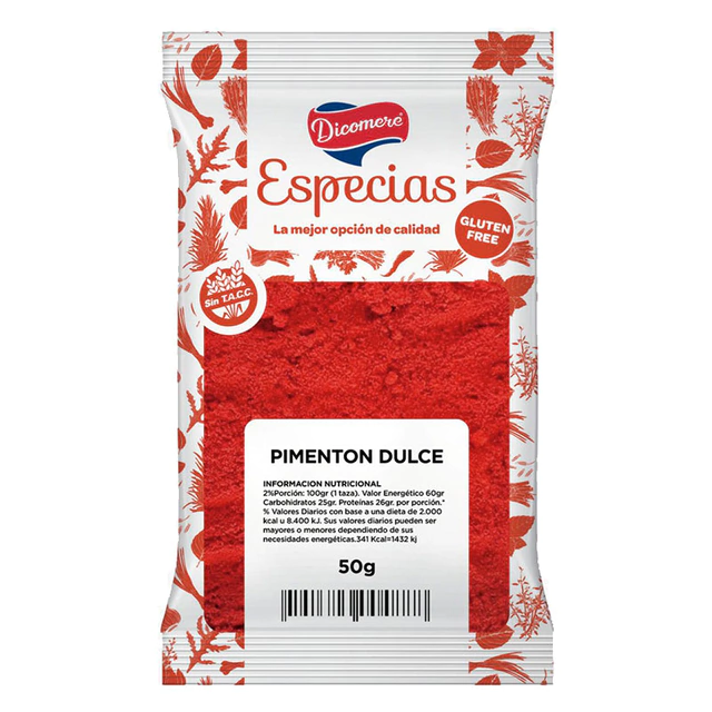 PIMENTON DULCE "DICOMERE" LIBRE DE GLUTEN X 50 GR