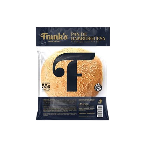 Pan De Hamburguesa "franks" Sin Tacc X 60g