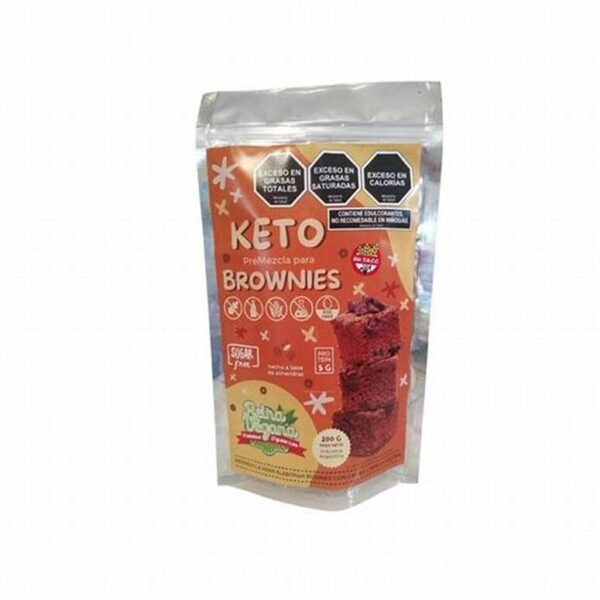 PREMEZCLA KETO " REINA FOODS" BROWNIES X 200 GR