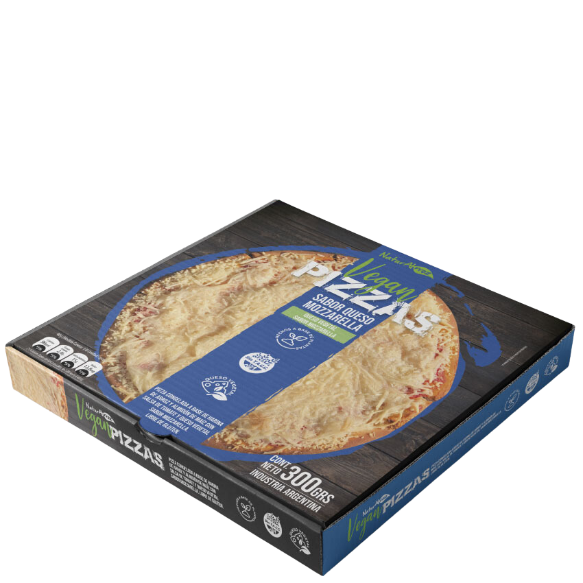 Pizza Vegana "naturalrroz" Sabor Mozzarella X 390 Gr