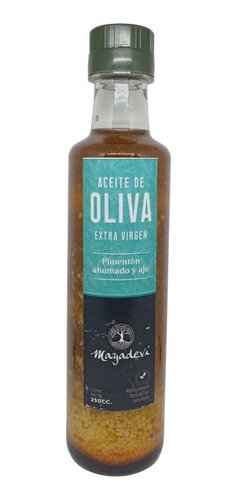 ACEITE DE OLIVA "MAYADEVI" EXTRA VIRGEN KAPHA PIMENTON Y AJO X 250 CC