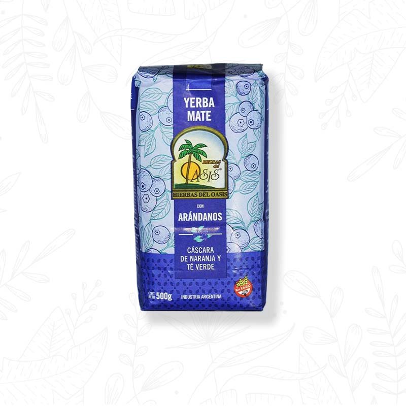 Yerba Mate Compuesta "hierbas Del Oasis" Cascara De Naranja Arandanos Y Te Verde X 500 Gr