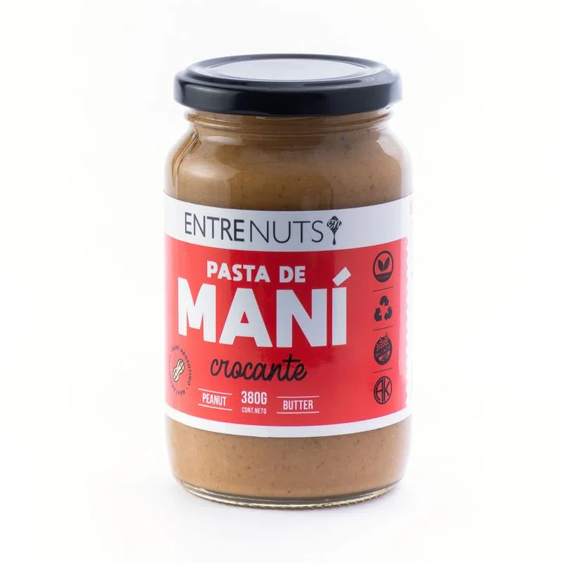 Pasta De ManÍ "entre Nuts" Crocante X 370 Gr