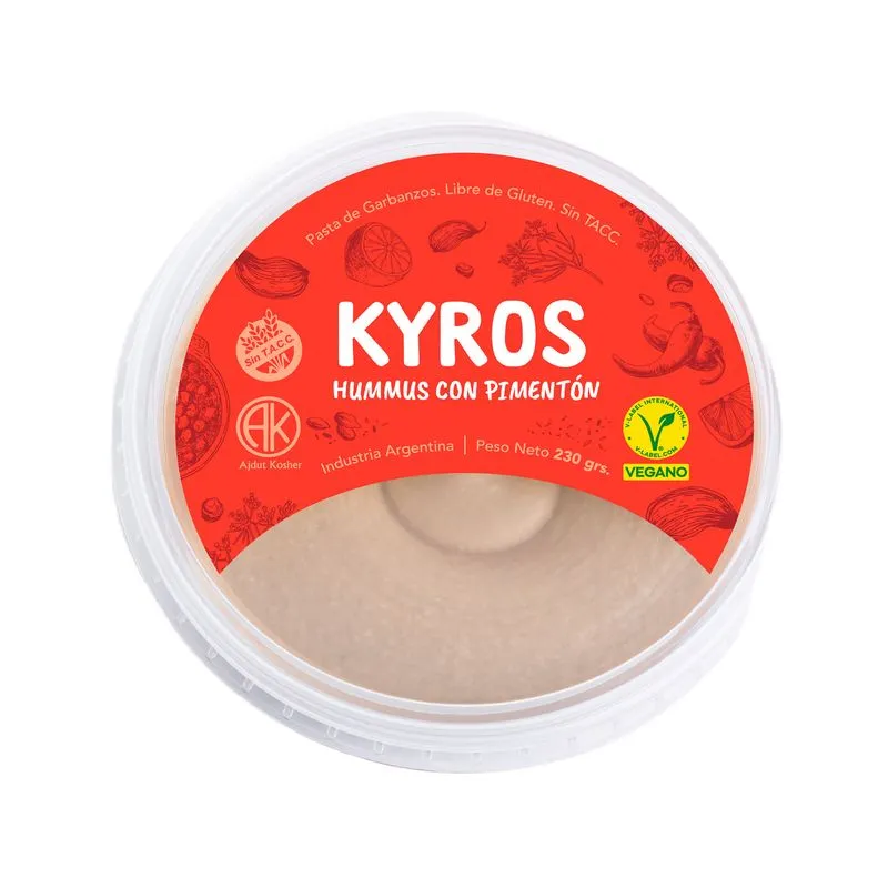 Hummus Con Pimenton "kyros" Sin Tacc X 230 Gr