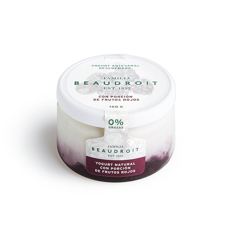 Yogurt Desc "beaudroit" Frutos Del Bosque X 160 Gr
