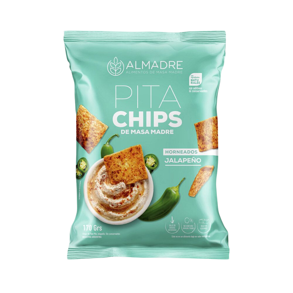 Chips Pita "almadre" Horneados JalapeÑo X 170 Gr