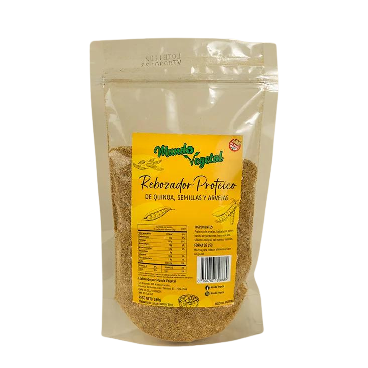 Rebozador Proteico "mundo Vegetal" Quinoa Semillas Y Arvejas X 350 Gr