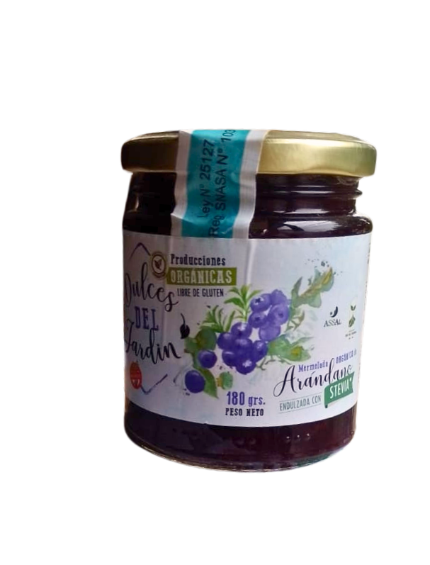 Mermelada De Arandanos "dulces Del Jardin" Con Stevia X 180 Gr