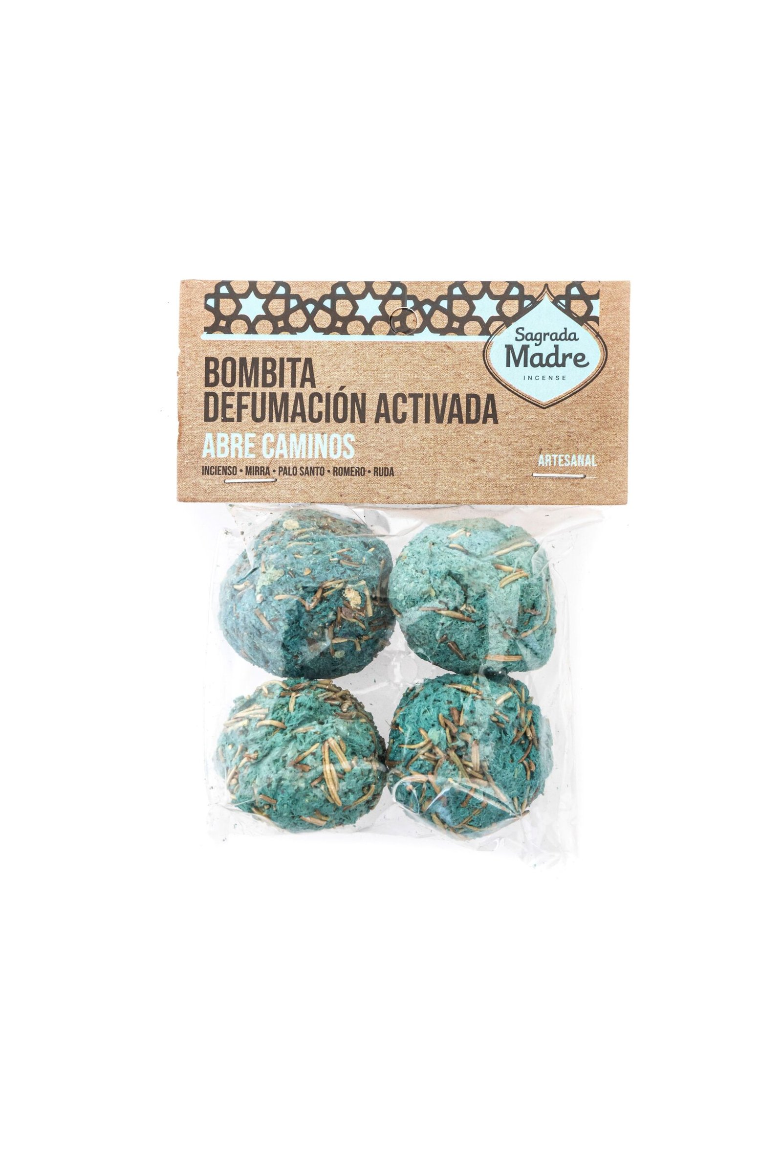 Bombita "sagrada Madre" Linea Defumacion Activada Abre Caminos (bolsa) X 4