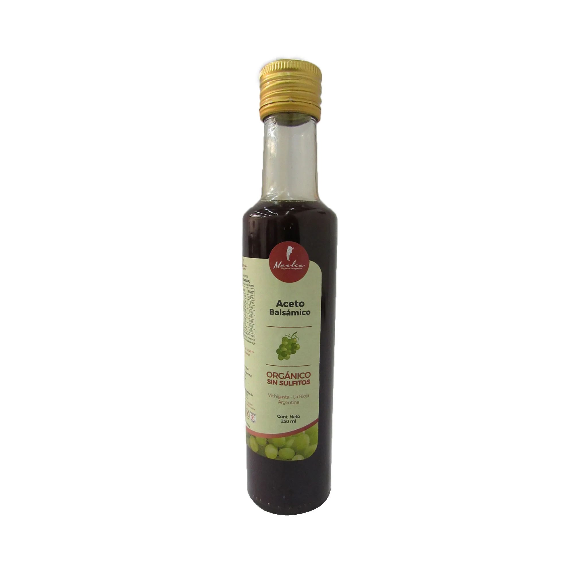 ACETO BALSAMICO ORGANICO "MAELCA" SIN SULFITOS X 500 ML