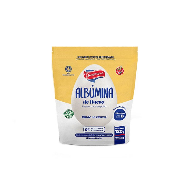 Albumina De Huevo "dicomere" Rinde 30 Claras X 120 Gr