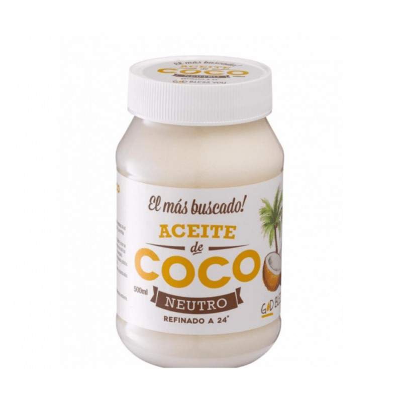ACEITE DE COCO NEUTRO "GOD BLESS YOU" X 500 ML