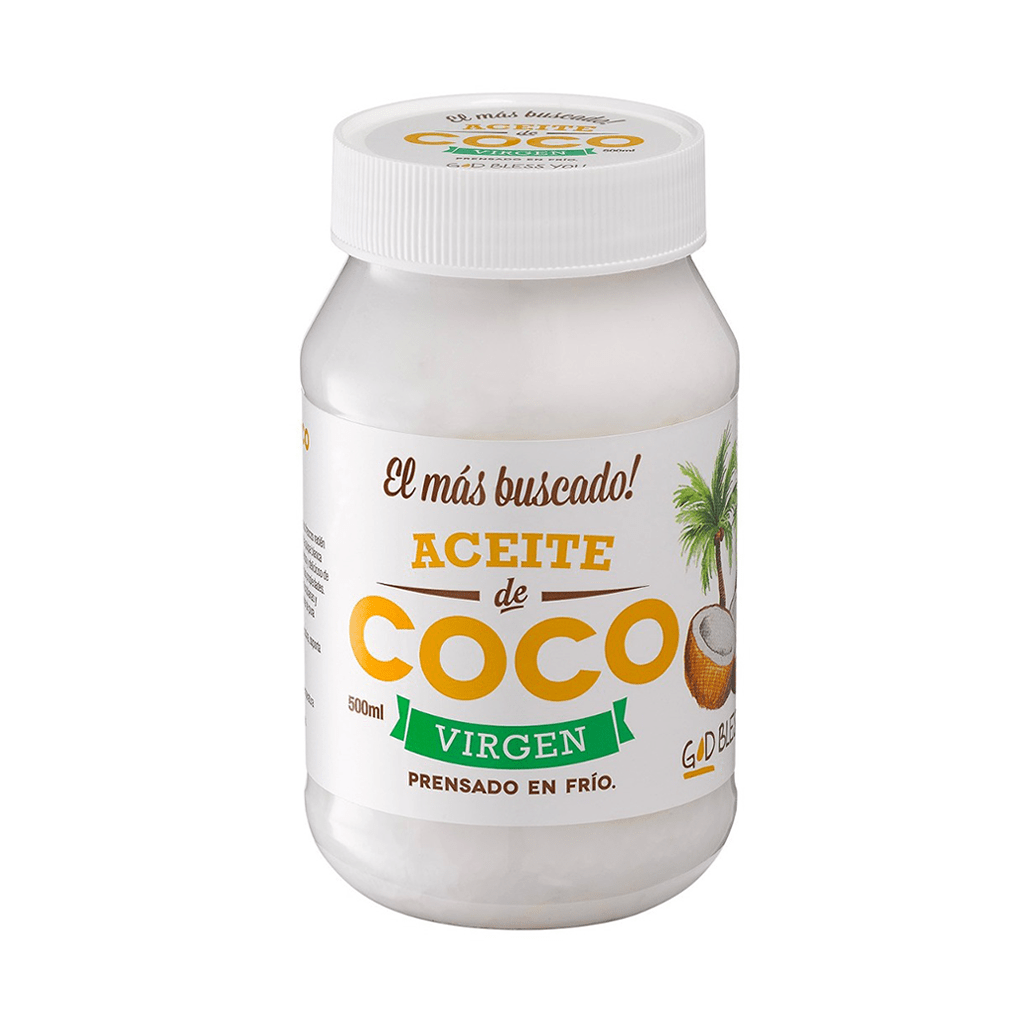 ACEITE DE COCO VIRGEN "GOD BLESS YOU" X 500 ML