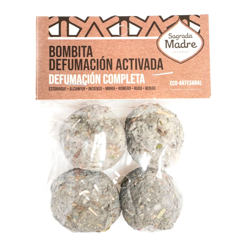 Bombita "sagrada Madre" Defumacion Activada Completa X 4 (bolsa)