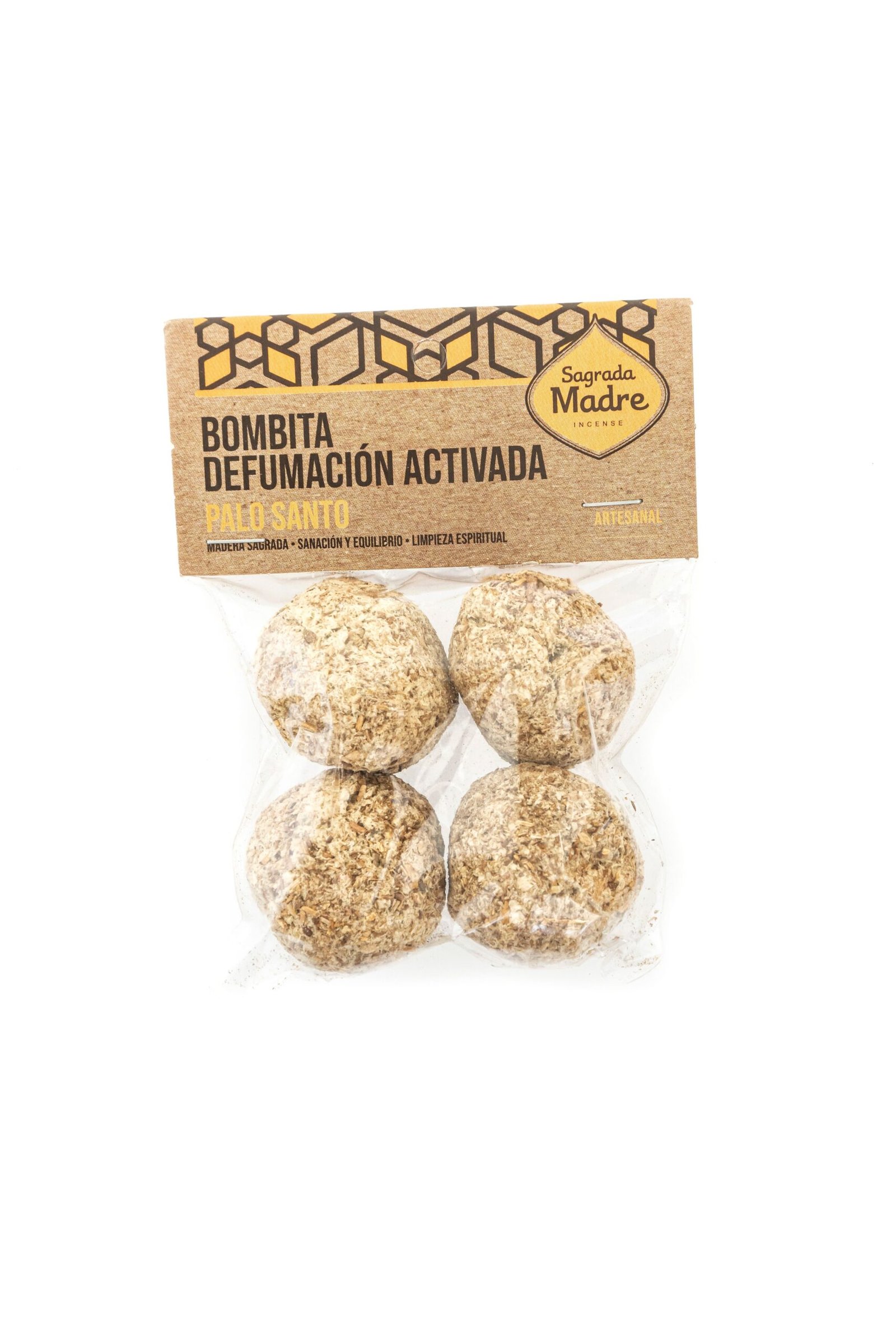 Bombita "sagrada Madre" Defumacion Activada X 4 (bolsa) Palo Santo