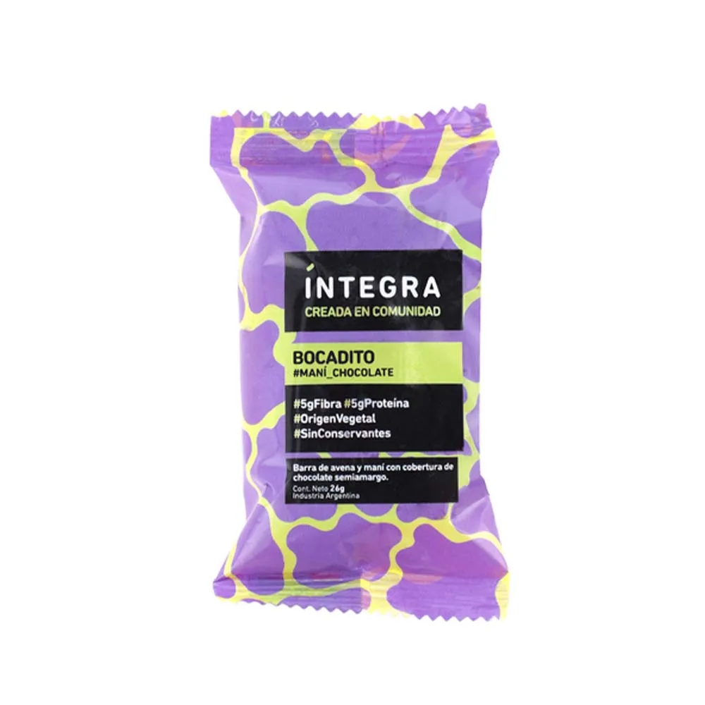 Bocadito. Mani/chocolate, "integra" 26g