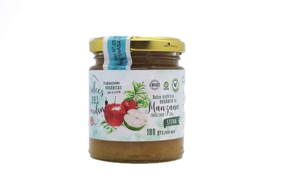 Mermelada Organica "dulces Del Jardin" Stevia Manzana 180g