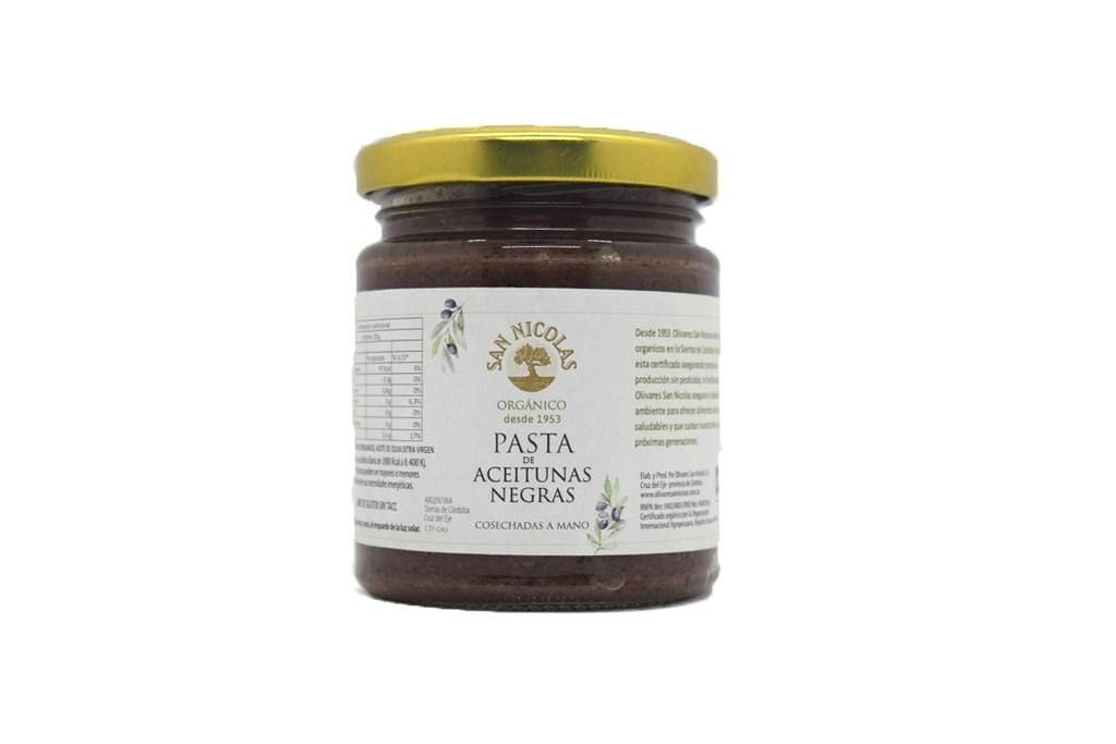 PASTA DE ACEITUNAS NEGRAS "SAN NICOLAS" ORGANICO X 170 GR