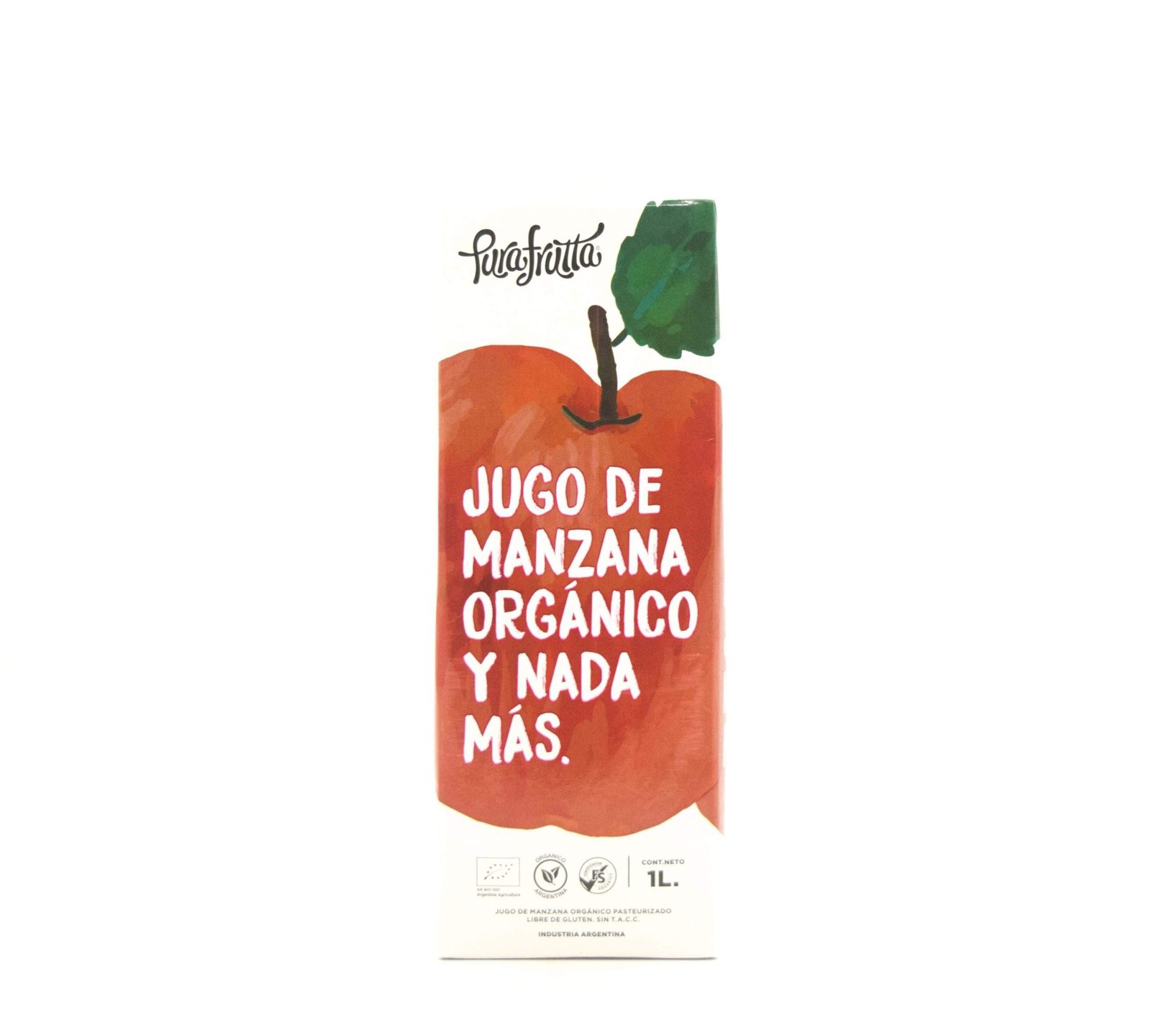 Jugo "pura Frutta" Organico De Manzana X 1l